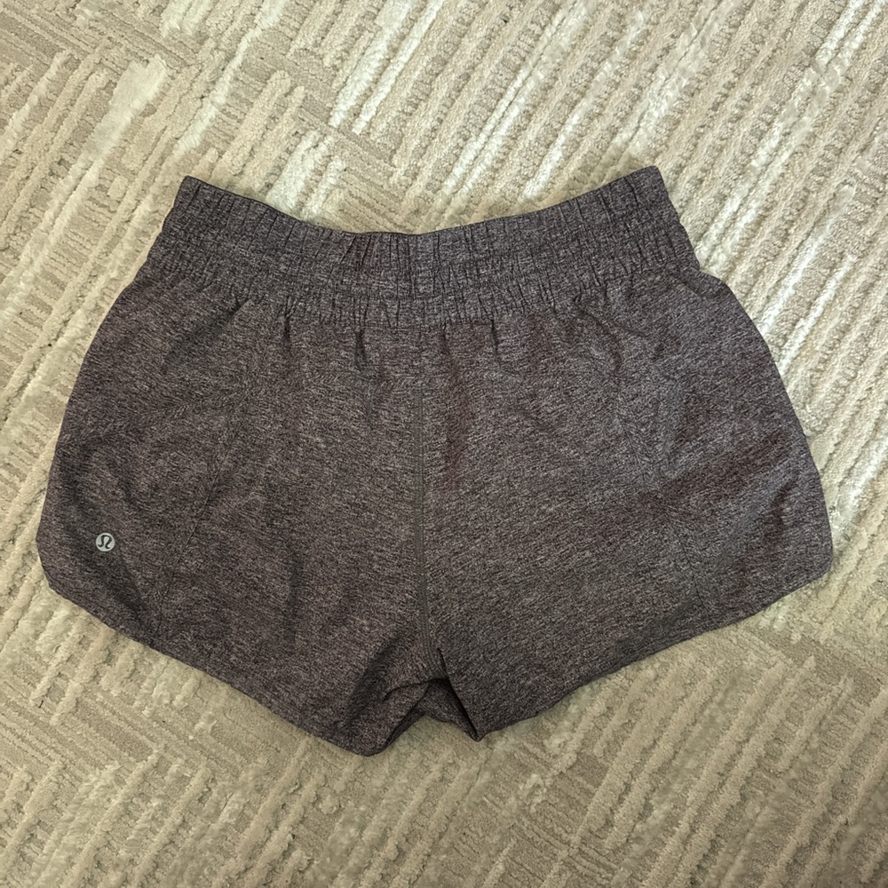 Gray Lululemon Tracker Short V 4”